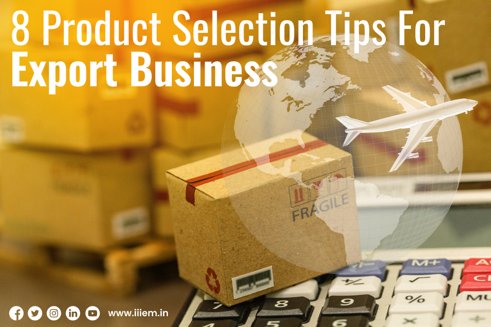 Product selection for export